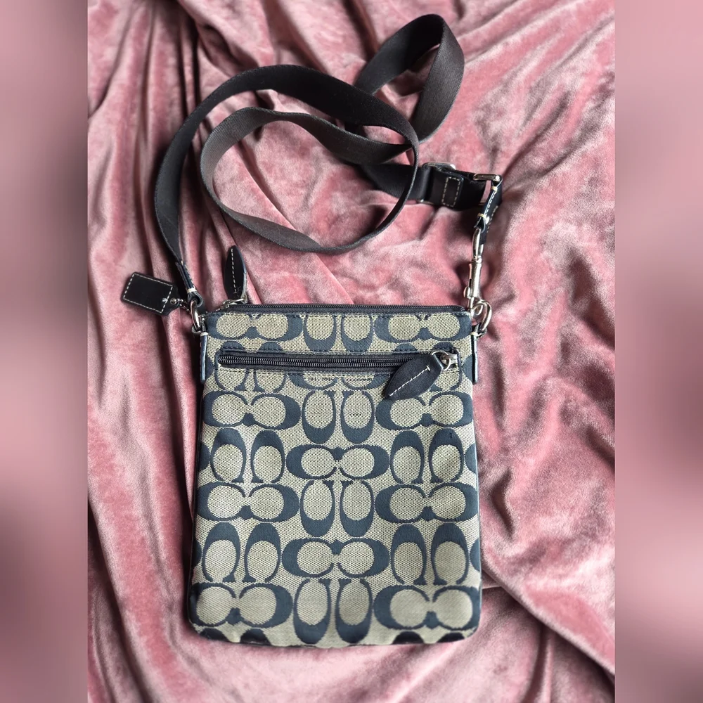 Authentic Coach Monogram Crossbody bag.